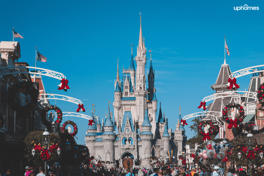 The Magic Kingdom in Walt Disney World which is located in Orlando Florida with many other theme parks and attractions! 