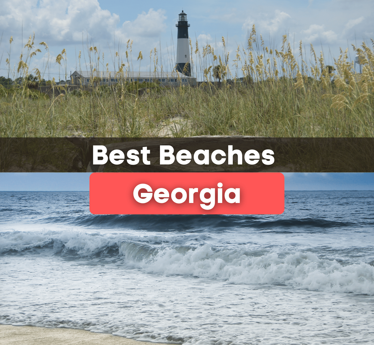 lighthouse and ocean - Best Beaches in Georgia