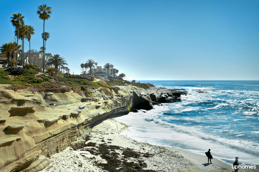 La Jolla Cove Beach in San Diego California is a great place to get outside and have fun