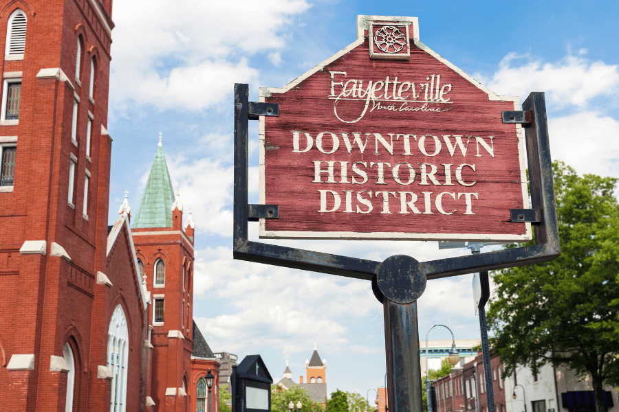 downtown Fayetteville historic district